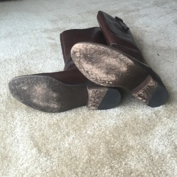 Steven by Steve Madden Cognac Leather Boots - Picture 4 of 5